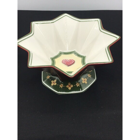 Villeroy & Boch 1748 Toys Fantasy Collection Ceramic Bowl Red 8 pointed octagon - Picture 6 of 10